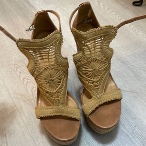 Schultz nude wedges. Like new. Wore them once maybe twice.